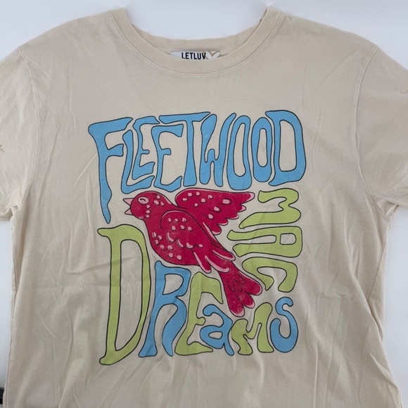 LET LUV for Anthropologie Fleetwood Mac Dreams Graphic Tee T-Shirt Small - Picture 1 of 8